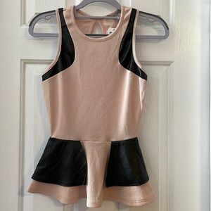 Charlotte Russe Peplum Dress top. Size XS